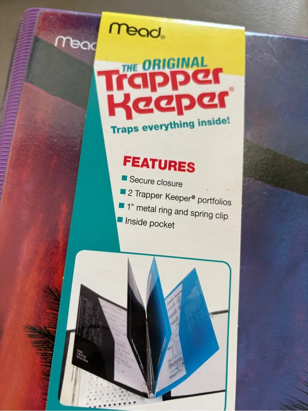 Tropical Palm Trapper Keeper Binder - Purple 2020 new